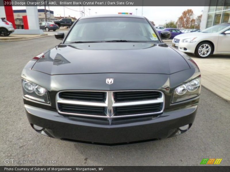 Brilliant Black Crystal Pearl / Dark Slate Gray 2010 Dodge Charger SXT AWD
