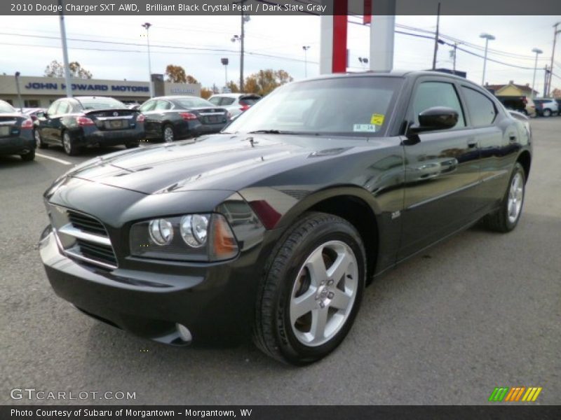 Brilliant Black Crystal Pearl / Dark Slate Gray 2010 Dodge Charger SXT AWD