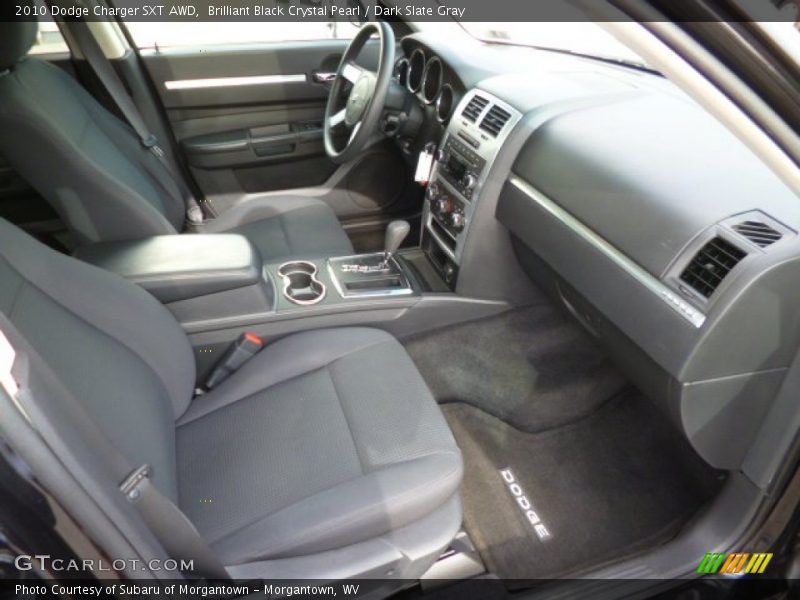 Brilliant Black Crystal Pearl / Dark Slate Gray 2010 Dodge Charger SXT AWD