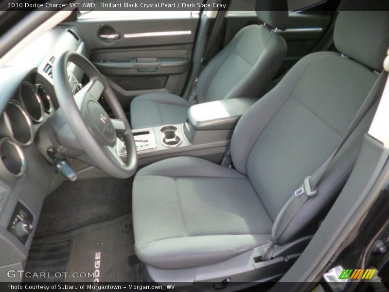 Brilliant Black Crystal Pearl / Dark Slate Gray 2010 Dodge Charger SXT AWD
