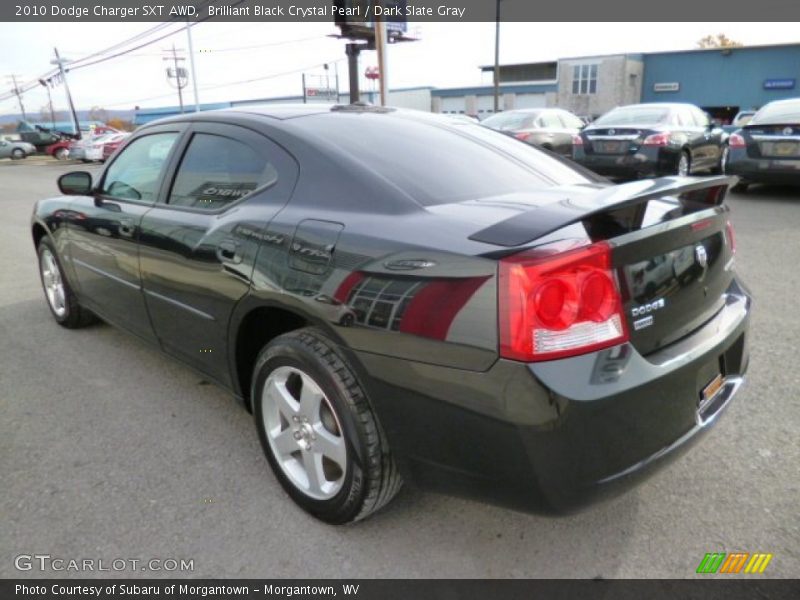 Brilliant Black Crystal Pearl / Dark Slate Gray 2010 Dodge Charger SXT AWD
