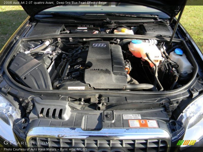  2008 A4 2.0T quattro Avant Engine - 2.0 Liter FSI Turbocharged DOHC 16-Valve VVT 4 Cylinder