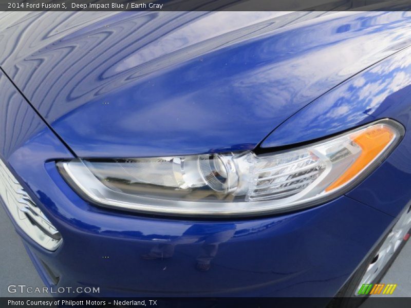 Deep Impact Blue / Earth Gray 2014 Ford Fusion S