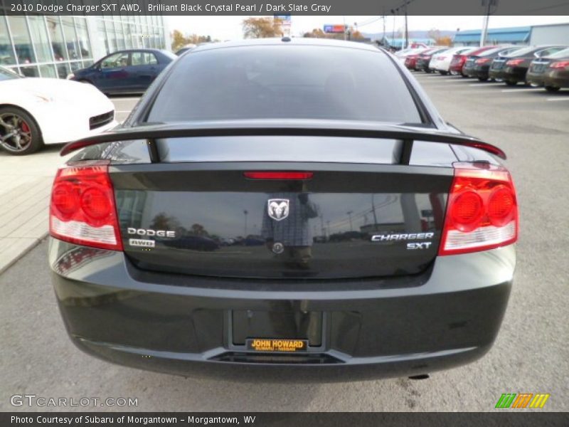 Brilliant Black Crystal Pearl / Dark Slate Gray 2010 Dodge Charger SXT AWD