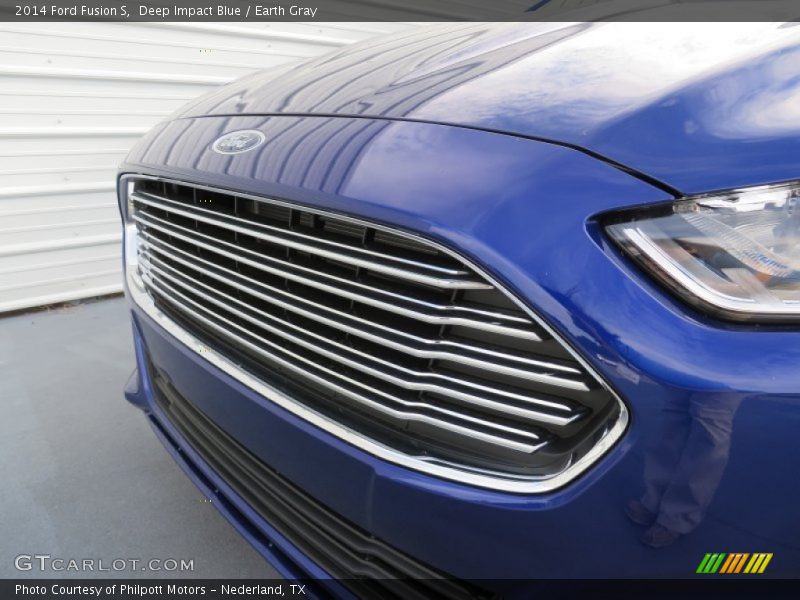 Deep Impact Blue / Earth Gray 2014 Ford Fusion S