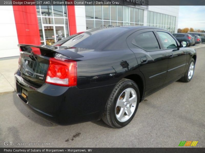 Brilliant Black Crystal Pearl / Dark Slate Gray 2010 Dodge Charger SXT AWD