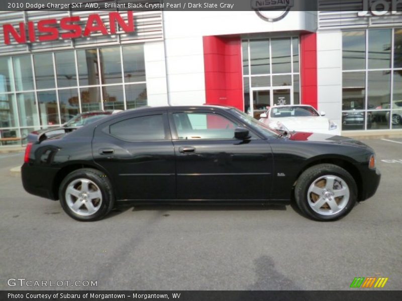 Brilliant Black Crystal Pearl / Dark Slate Gray 2010 Dodge Charger SXT AWD