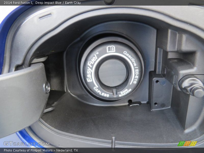 Deep Impact Blue / Earth Gray 2014 Ford Fusion S