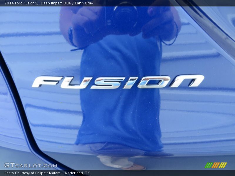 Deep Impact Blue / Earth Gray 2014 Ford Fusion S