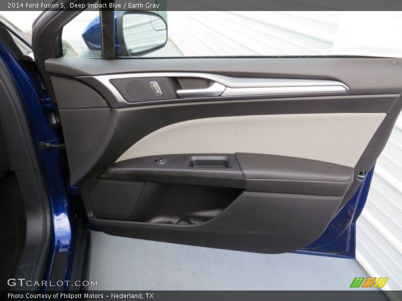Deep Impact Blue / Earth Gray 2014 Ford Fusion S