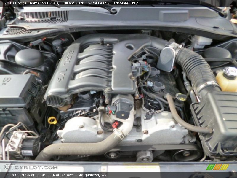 Brilliant Black Crystal Pearl / Dark Slate Gray 2010 Dodge Charger SXT AWD