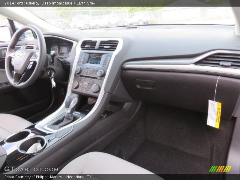Deep Impact Blue / Earth Gray 2014 Ford Fusion S