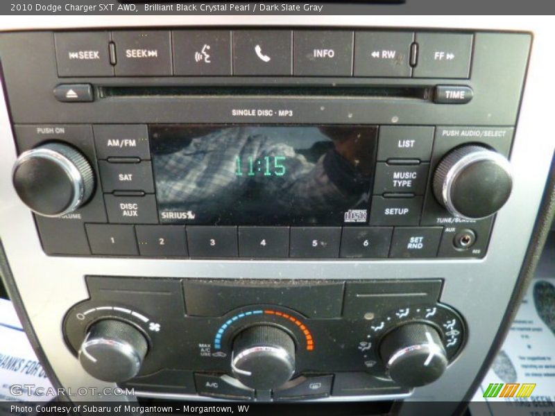 Brilliant Black Crystal Pearl / Dark Slate Gray 2010 Dodge Charger SXT AWD