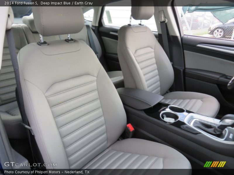 Deep Impact Blue / Earth Gray 2014 Ford Fusion S