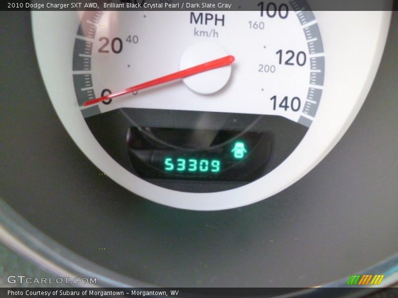 Brilliant Black Crystal Pearl / Dark Slate Gray 2010 Dodge Charger SXT AWD