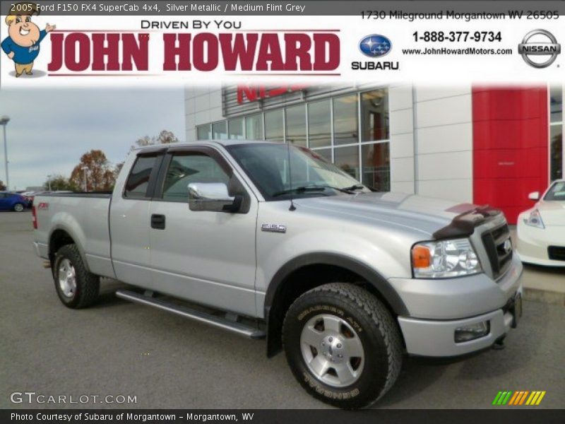 Silver Metallic / Medium Flint Grey 2005 Ford F150 FX4 SuperCab 4x4