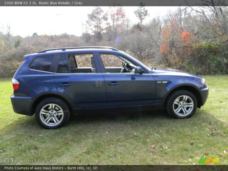 Mystic Blue Metallic / Grey 2006 BMW X3 3.0i