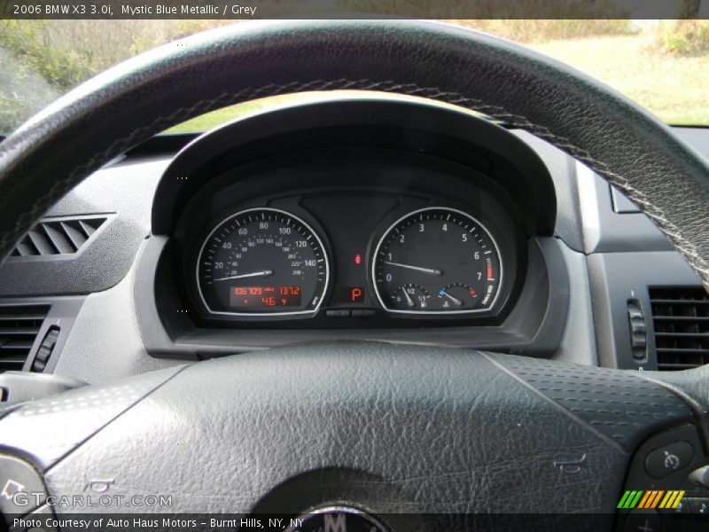 Mystic Blue Metallic / Grey 2006 BMW X3 3.0i