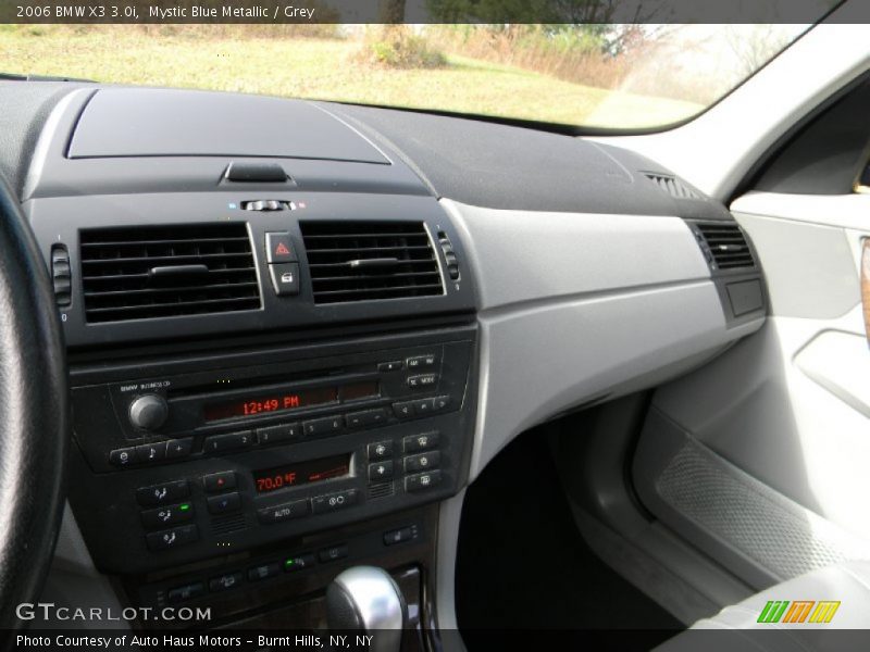 Mystic Blue Metallic / Grey 2006 BMW X3 3.0i