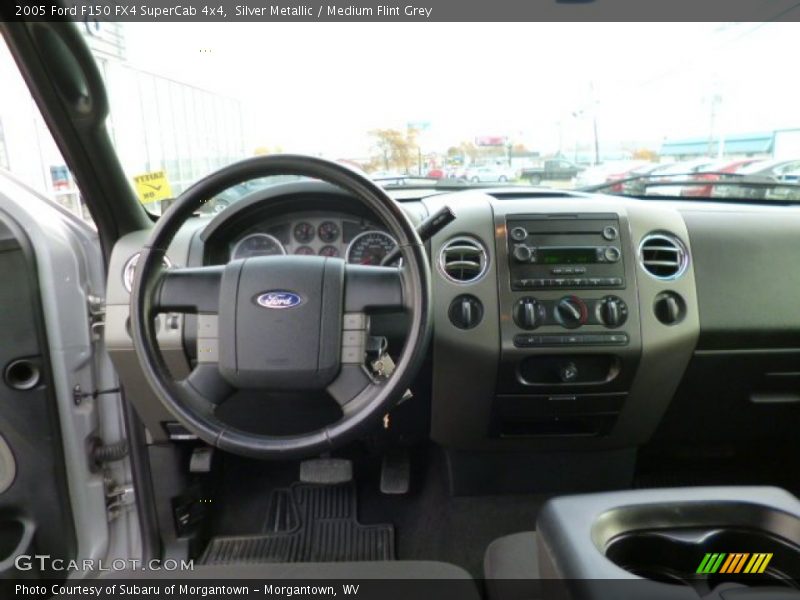Silver Metallic / Medium Flint Grey 2005 Ford F150 FX4 SuperCab 4x4
