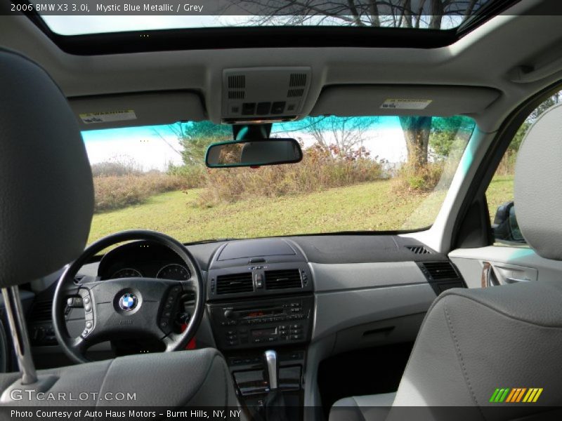 Mystic Blue Metallic / Grey 2006 BMW X3 3.0i