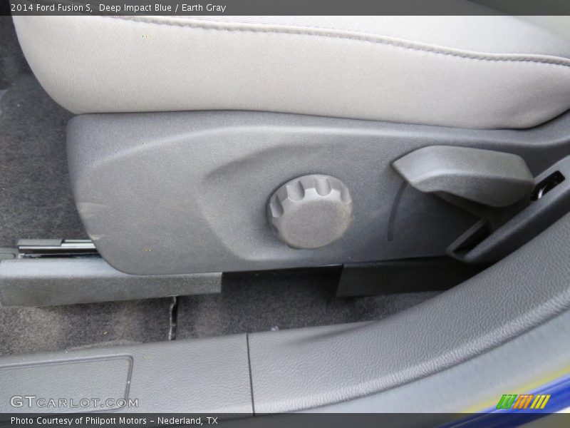 Deep Impact Blue / Earth Gray 2014 Ford Fusion S