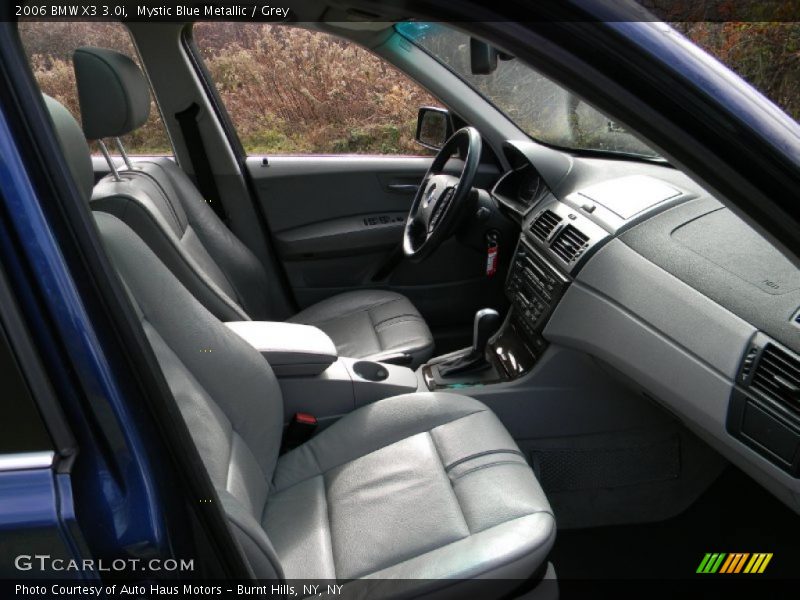 Mystic Blue Metallic / Grey 2006 BMW X3 3.0i