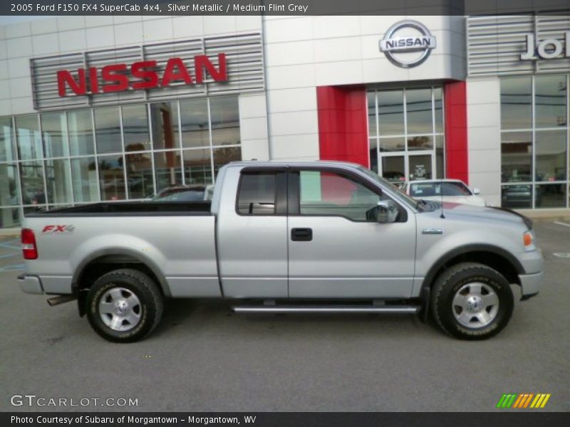 Silver Metallic / Medium Flint Grey 2005 Ford F150 FX4 SuperCab 4x4
