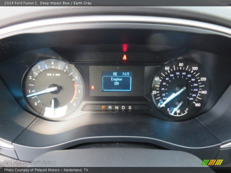 Deep Impact Blue / Earth Gray 2014 Ford Fusion S