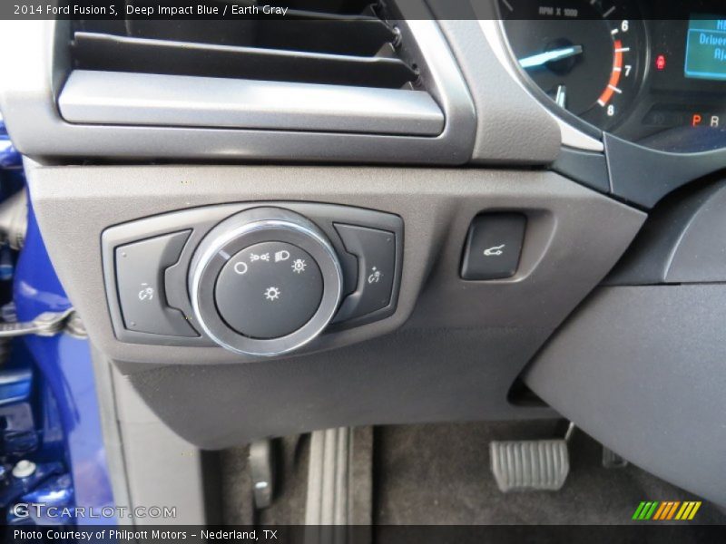 Deep Impact Blue / Earth Gray 2014 Ford Fusion S
