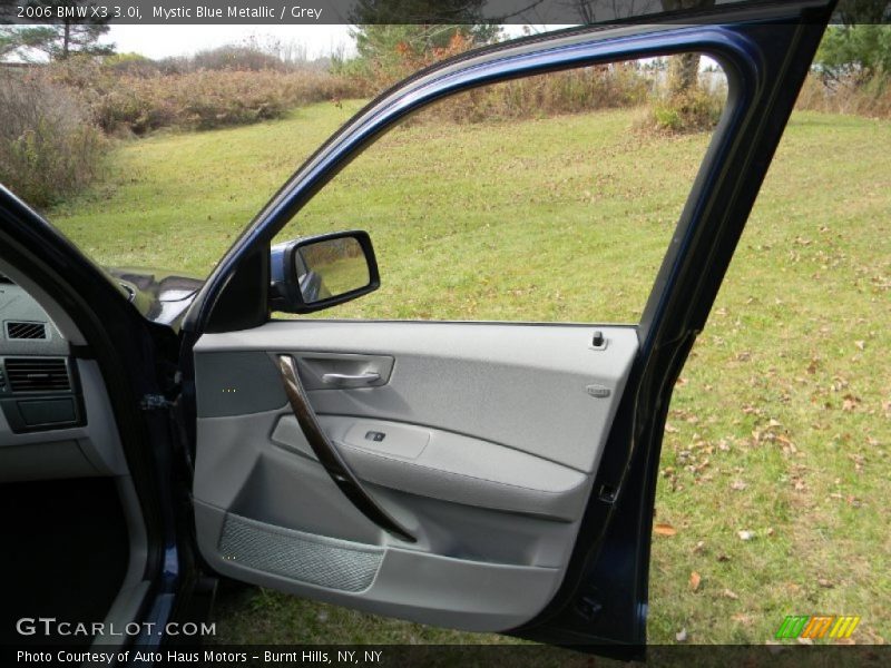 Mystic Blue Metallic / Grey 2006 BMW X3 3.0i
