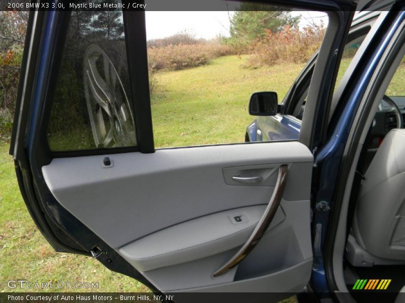 Mystic Blue Metallic / Grey 2006 BMW X3 3.0i