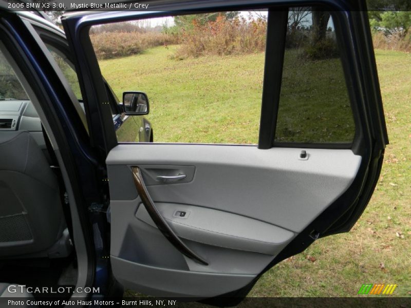 Mystic Blue Metallic / Grey 2006 BMW X3 3.0i