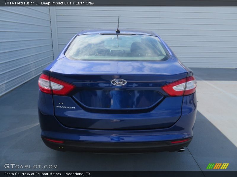 Deep Impact Blue / Earth Gray 2014 Ford Fusion S
