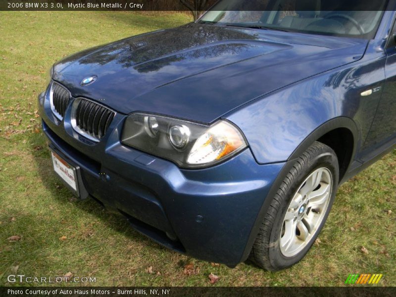 Mystic Blue Metallic / Grey 2006 BMW X3 3.0i