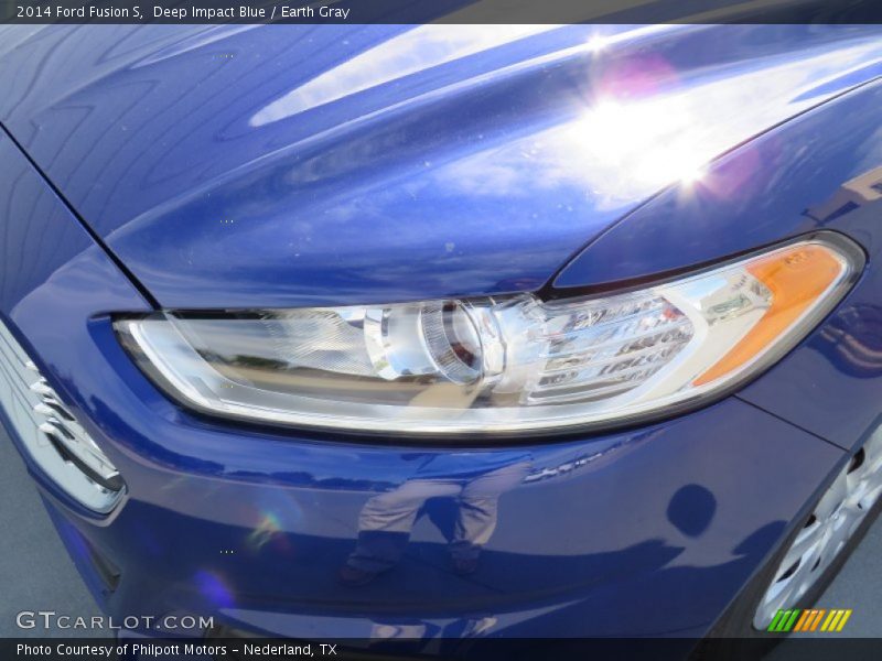 Deep Impact Blue / Earth Gray 2014 Ford Fusion S