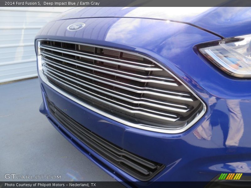 Deep Impact Blue / Earth Gray 2014 Ford Fusion S