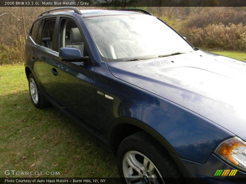 Mystic Blue Metallic / Grey 2006 BMW X3 3.0i