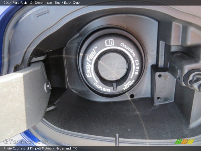 Deep Impact Blue / Earth Gray 2014 Ford Fusion S