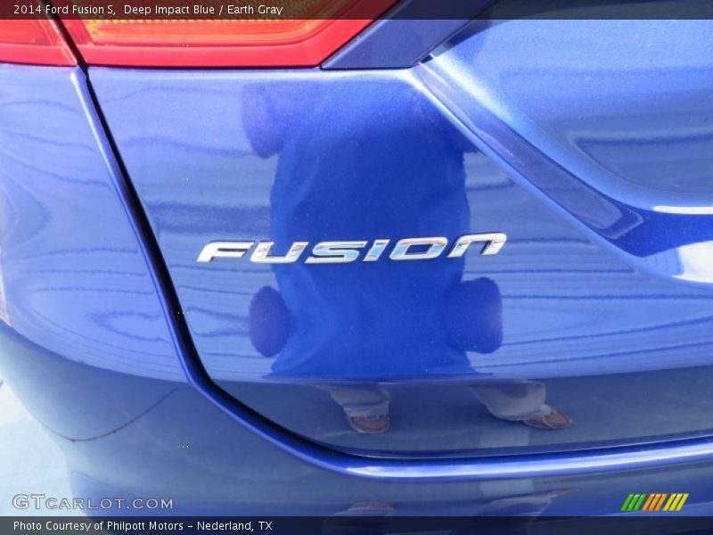 Deep Impact Blue / Earth Gray 2014 Ford Fusion S