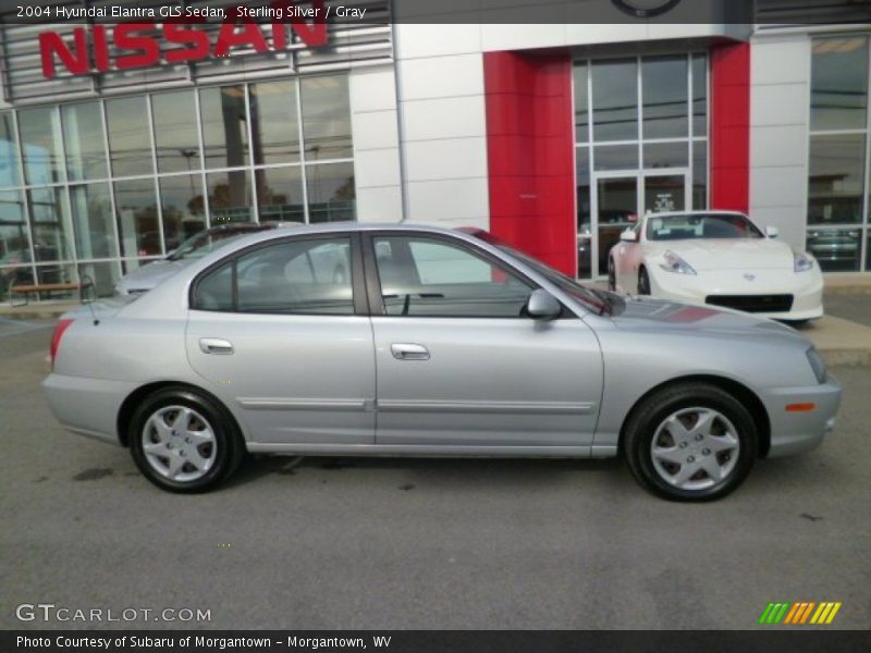 Sterling Silver / Gray 2004 Hyundai Elantra GLS Sedan
