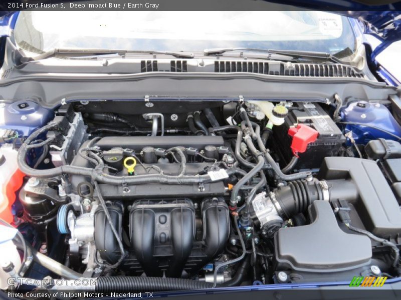 Deep Impact Blue / Earth Gray 2014 Ford Fusion S