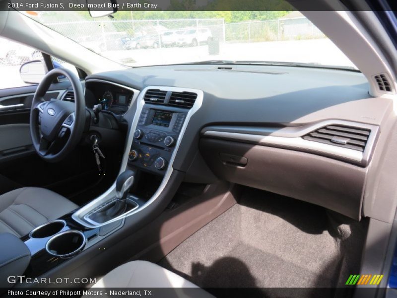 Deep Impact Blue / Earth Gray 2014 Ford Fusion S