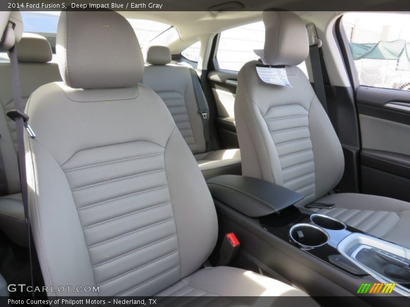 Deep Impact Blue / Earth Gray 2014 Ford Fusion S
