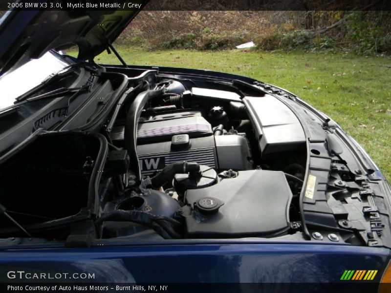 Mystic Blue Metallic / Grey 2006 BMW X3 3.0i