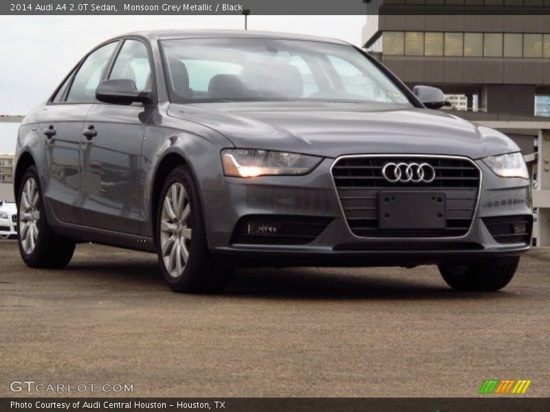 Monsoon Grey Metallic / Black 2014 Audi A4 2.0T Sedan