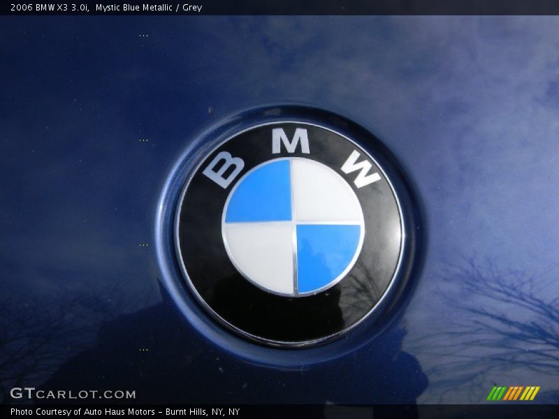 Mystic Blue Metallic / Grey 2006 BMW X3 3.0i