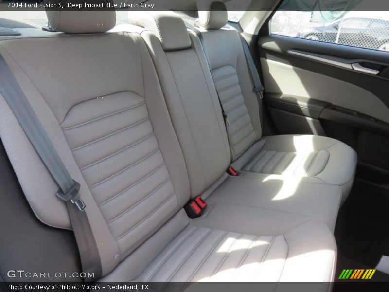 Deep Impact Blue / Earth Gray 2014 Ford Fusion S