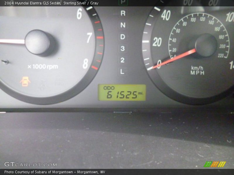 Sterling Silver / Gray 2004 Hyundai Elantra GLS Sedan