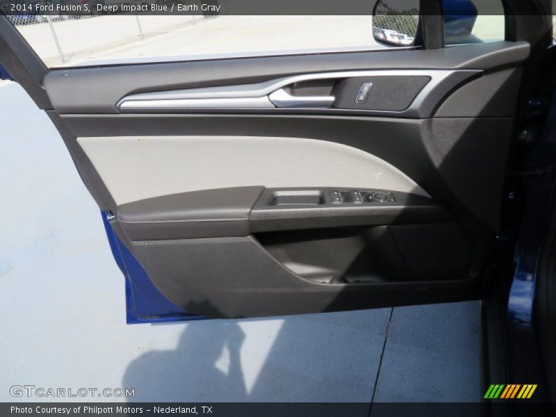 Deep Impact Blue / Earth Gray 2014 Ford Fusion S